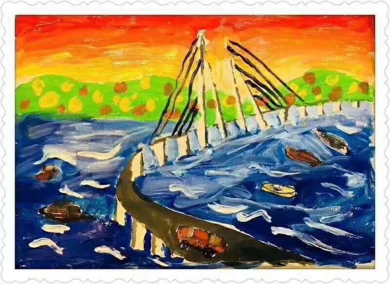 儿童油画作品