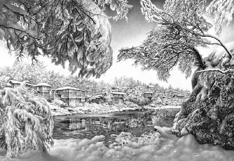 雪景限时领取，但画画，什么时候都不算晚