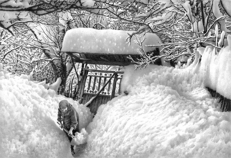 雪景限时领取，但画画，什么时候都不算晚